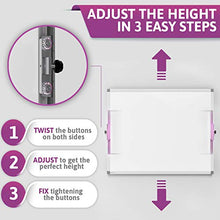Load image into Gallery viewer, Whiteboard - Height Adjustable Magnetic Dry Erase Board for Wall - Large White Board with Flip Chart Holders and Paper Pad, Marker Tray Perfect for Your Business, School, Home (48x36)