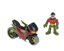 Load image into Gallery viewer, Fisher-Price Imaginext DC Super Friends, Batmobile & Cycle, What’s the coolest way for kids to cruise around Gotham City