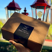 Load image into Gallery viewer, Ultimate Locca Premium Boba Tea Kit | 56+ Drinks | DIY Bubble Tea Kit | Party Size Tea Kit, 7 Flavors, Loose Leaf Teas, Earl Grey Lavender, Peach Oolong, Hibiscus Rosehips, Ultimate Grade Matcha, Premium Loose Leaf Teas, Jasmine, Black and Thai Tea, 40 St