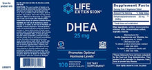Load image into Gallery viewer, Life Extension DHEA 25 mg – Promotes Optimal Hormone Balance & Overall Health – Non-GMO, Gluten-Free, Vegetarian –100 Vegetarian Dissolve-In-Mouth Tablets