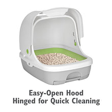 Load image into Gallery viewer, Purina Tidy Cats Hooded Litter Box System, BREEZE Hooded System Starter Kit Litter Box, Litter Pellets & Pads, 10.37 lb (00070230168689)