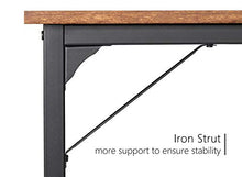 Load image into Gallery viewer, CubiCubi Computer Desk 47" Study Writing Table for Home Office, Industrial Simple Style PC Desk, Black Metal Frame, Rustic