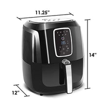 Load image into Gallery viewer, Elite Gourmet Oil-Less Healthy Cooker, Timer & Temperature Controls, PFOA/PTFE Free, 5.5 Quart, black