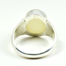 Load image into Gallery viewer, 55Carat Moonstone Ring 4 Carat Stone Sterling Silver Simple Men Ring Size 4,5,6,7,8,9,10,11,12,13