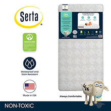 Load image into Gallery viewer, Serta Tranquility Eco Firm 2-Stage Premium Baby Crib Mattress & Toddler Mattress -Waterproof - GREENGUARD Gold Certified - Hypoallergenic - 50 Year Warranty - Made in USA