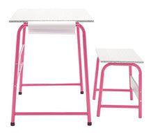 Load image into Gallery viewer, SD Studio Designs Project Center, 55125 Craft Table Play Desk with Bench, Pink/Gray