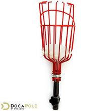Load image into Gallery viewer, DocaPole Fruit Picker with 5-12 Foot Extension Pole - Twist-On Fruit Picker Tool with Telescopic Pole // Fruit Picker Pole // Perfect Fruit Picking Pole for Apple Picking, Avocados, and Other Fruit
