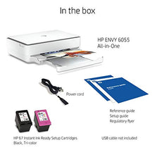 Load image into Gallery viewer, HP ENVY 6055 Wireless All-in-One Printer, Mobile Print, Scan & Copy, Works with Alexa (5SE16A)