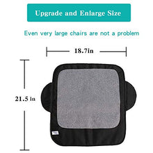 Load image into Gallery viewer, Funbliss Extra Large Booster Chair Protector Cover,Dining Chair Seat Cover for Booster Seat,Non-Slip PVC Backing, Upgrade 600D Waterproof Material ,Easy to Wipe Clean(Black+Grey)