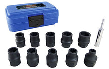 Load image into Gallery viewer, Astro Pneumatic Tool 7411M 11 Piece 1/2" Dr Metric Flank Bite Damaged Fastener Impact Sockets