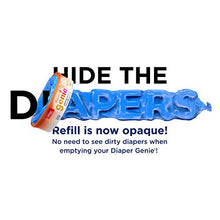 Load image into Gallery viewer, Playtex Diaper Genie Complete Diaper Pail, with Built-in Odor Controlling Antimicrobial, Includes 1 Pail and 3 Max Fresh Refills, Grey (10078300115998)