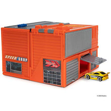 Load image into Gallery viewer, Micro Machines Core Playset, Car Tuner Garage Station - Expandable and Connectable to Other MM Sets, Includes One Exclusive Vehicle - Collect Them All