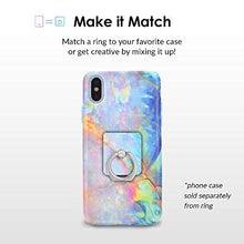 Load image into Gallery viewer, Velvet Caviar Cell Phone Ring Holder - Finger Ring & Stand - Improves Phone Grip Compatible with iPhone, Galaxy and Most Cases (Except Silicone/Leather) - Blue Opal Marble