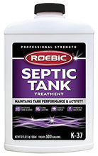 Load image into Gallery viewer, Roebic K-37-Q Septic Tank Treatment Removes Clogs, Environmentally Friendly Bacteria Enzymes Safe for Toilets, Works for 1 Year, 32 Fl Oz