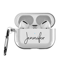 Load image into Gallery viewer, MARBLEFY Custom Name Airpod Pro Case with Keychain and Running Strap Compatible with Apple AirPods Pro