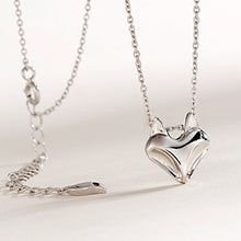 Load image into Gallery viewer, Jewever 925 Sterling Silver Fox Pendant Necklace Women Fine Jewelry