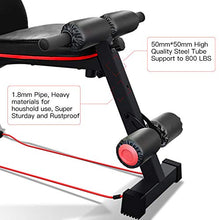 Load image into Gallery viewer, HARISON Weight Bench Adjustable Utility Exercise Workout Bench for Full Body Workout Home Gym Strength Training Multi-Purpose Folding Flat Incline Decline Bench 550 LBS (HR-608)
