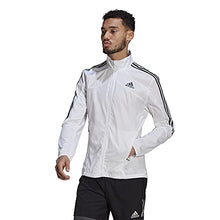 Load image into Gallery viewer, adidas Men's Standard Marathon Jacket 3-Stripes, White/Black, X-Large