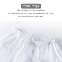Load image into Gallery viewer, XinChangShangMao Women's Soft Chiffon Petticoat Tutu Skirt White