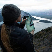 Load image into Gallery viewer, Hydrapak Seeker - Collapsible Water Storage (2L/70oz) - BPA & PVC Free Camping Hydration Reservoir Bag - Sutro Green