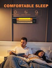 Load image into Gallery viewer, Electric Patio Heater, 1500W Garage Heater w/Remote Control 9H Timer, 3S Fast Heating Outdoor Heater for Patio, w/Tip-Over & Overheating Protection, Waterproof Wall-Mounted/Freestanding Heater