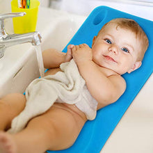 Load image into Gallery viewer, HALLO Baby Bath Sponge Soft Infant Bath Mat Newborn Cushion Odor Free (Blue)