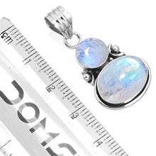 Load image into Gallery viewer, Natural Rainbow Moonstone Pendant 925 Sterling Silver Handmade Jewelry