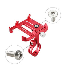Load image into Gallery viewer, Bicycle & Motorcycle Cell Phone Mount, Aluminum Alloy Bike Mobile Phone Holder with 360° Rotation Adjustable for Mountain Bike, Road Bicycle, Motobike GPS Mount 4 to 6.2 Inch Phone- Red