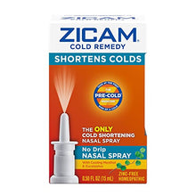 Load image into Gallery viewer, Zicam Cold Remedy No-Drip Nasal Spray with Cooling Menthol & Eucalyptus, 0.5 Ounce