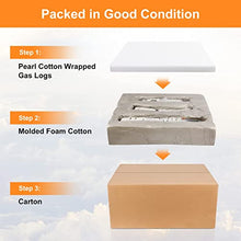 Load image into Gallery viewer, Utheer Gas Fireplace Logs, White Birch Fireplace Logs 6-Piece Small Size, Ceramic Wood Gas Fireplace Logs for Gas Fireplace, Fire Pit, Gas Inserts, Ventless & Vent Free, Indoor, Outdoor