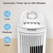 Load image into Gallery viewer, PELONIS 30 Inch Oscillating Tower Fan with 3 Speed Settings and Auto-off Timer, Standing Fan PFT28A2BWW, White