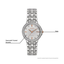 Load image into Gallery viewer, Citizen Women's Eco-Drive Dress Classic Crystal Watch in Stainless Steel, Silver Dial (Model: EW2340-58A)