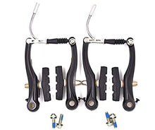 Load image into Gallery viewer, Bike Brakes Mountain Bike V Brakes Set Replacement Fit for Most Bicycle, Road Bike, MTB, BMX (Aluminum Alloy, 1 Pair)