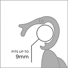 Load image into Gallery viewer, Carolyn Pollack Sterling Silver White and Black Agate, Pink Rhodochrosite and Blue Lace Agate Gemstone Pendant Enhancer