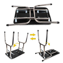 Load image into Gallery viewer, Polar Aurora Pingkay 48'' Black Heavy Duty Pet Professional Dog Show Stainless Steel Foldable Grooming Table w/Adjustable Arm & Noose & Mesh Tray