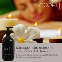 Load image into Gallery viewer, Nooky Massage Oil with Fractionated Coconut Oil for Massaging 16 Ounce (Unscented)