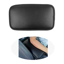 Load image into Gallery viewer, Amiss Car Center Console Pad, Universal Waterproof Car Armrest Seat Box Cover, Car Interior Accessories, Carbon Fiber PU Leather Auto Armrest Cover Protector for Most Vehicle, SUV, Truck, Car (Black)