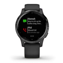 Load image into Gallery viewer, Garmin 010-02172-11 Vivoactive 4S, Smaller-Sized GPS Smartwatch, Features Music, Body Energy Monitoring, Animated Workouts, Pulse Ox Sensors And More, Black