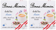 Load image into Gallery viewer, Bonne Maman Organic Herbal Tea Dream: Verbena, Damask Rose & Lavender Blend, 16 Tea Bags (Pack of 2, 32 Tea Bags Total)
