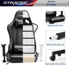 Load image into Gallery viewer, GTRACING Gaming Chair with Speakers Bluetooth Music Video Game Chair Audio Ergonomic Design Heavy Duty Office Computer Desk Chair GT890M (Black)