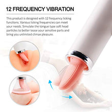 Load image into Gallery viewer, Perfect Size Realistic Tongue Licker with Multi Speed Líckíng&Vibrating Handheld Wireless Pussy Pleasure Massaging Tools for Female Underwear Therapy Device IPX7 Waterproof Tshirt