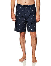 Load image into Gallery viewer, Nautica Men's Soft Woven 100% Cotton Elastic Waistband Sleep Pajama Short, Maritime Navy, X-Large