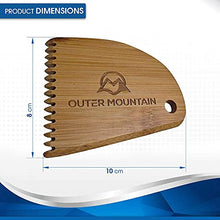 Load image into Gallery viewer, Outer Mountain Surfboard Wax Comb - Bamboo Surfboard Wax Scraper & Surf Wax Remover - Surfer Gift