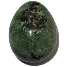 Load image into Gallery viewer, Satin Crystals Diopside Egg Collectible Green Heart Chakra Healing Love & Life Lessons Gemstone P01 (2.0 Inch)