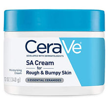Load image into Gallery viewer, CeraVe Moisturizing Cream with Salicylic Acid | Exfoliating Body Cream with Lactic Acid, Hyaluronic Acid, Niacinamide, and Ceramides | Fragrance Free & Allergy Tested | 12 Ounce