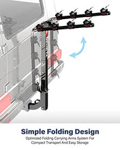 Load image into Gallery viewer, Bike Rack for Car, BENETA Bicycle Car Rack with 2'' Hitch Tightener, Heavy Duty 4 Bike Hitch Mount Rack Foldable Swing Down Bike Carrier Rack for Car, Truck, SUV and Minivan - 4 Bike