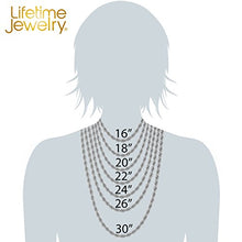 Load image into Gallery viewer, Lifetime Jewelry 7mm Rope Chain Necklace 24k Real Gold Plated for Men & Women (White Gold, 20)