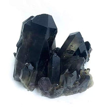 Load image into Gallery viewer, MOKA Rough Natural Black Smoky Crystals Quartz Cluster geode for Decorative 200G-350G 1pc