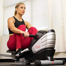 Load image into Gallery viewer, Sunny Health & Fitness SF-RW5622 Dual Function Magnetic Rowing Machine Rower w/LCD Monitor