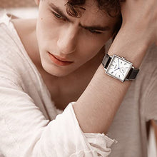 Load image into Gallery viewer, FEICE Men’s Square Watch Bauhaus Automatic Mechanical Watch Waterproof Wristwatch with Sapphire Crystal Leather Straps for Women Unisex -FM301